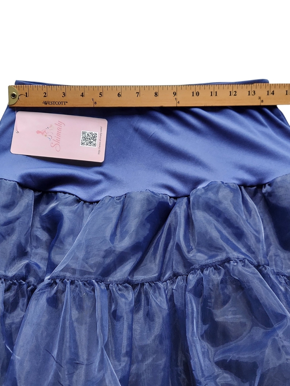 NWT Shimaly Royal Blue Petticoat Tutu Crinoline Underskirt Rockabilly Costume - Picture 10 of 13